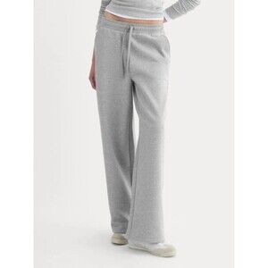 Everlane Luxe Fleece Wide Leg Sweatpant Vintage Heather Gray Women's Size Medium